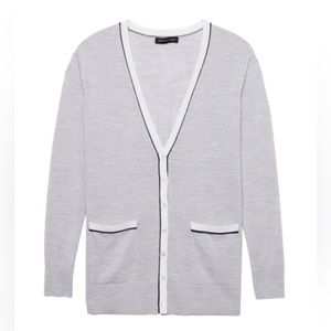 Banana Republic Merino Wool Washable Boyfriend Cardigan